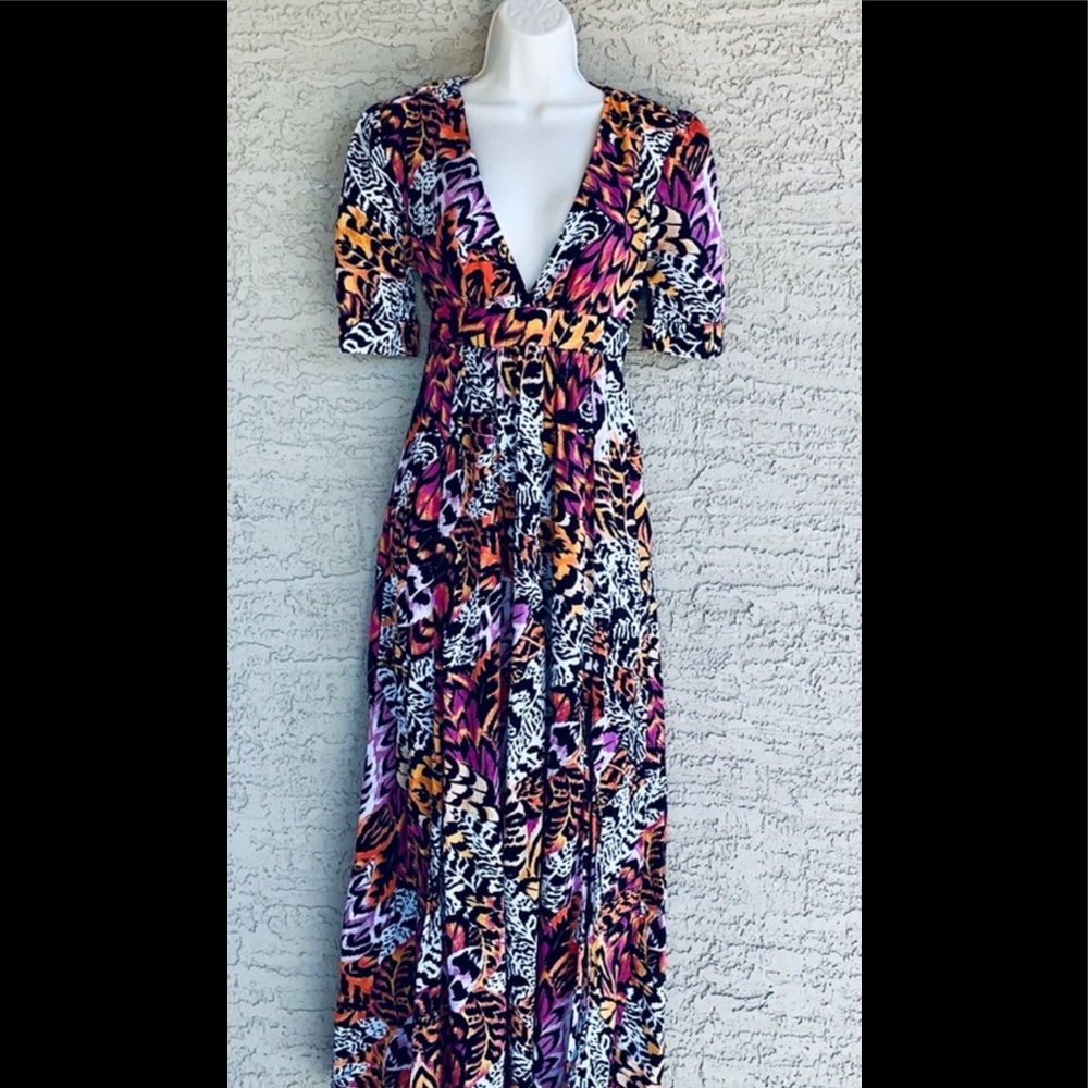 & Other Stories Feather Print Maxi Dress - Picture 4 of 10